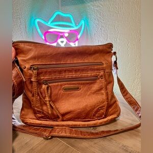 Stone & Co. Brown Leather Crossbody Bag